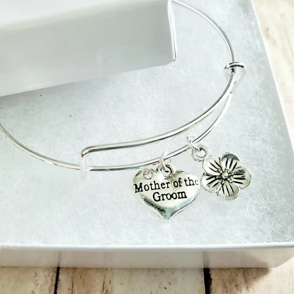 Mother of the Groom Wedding Bracelet, Mother Son Gift